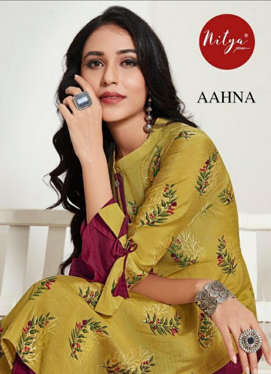 Lt Nitya Aahna Series 101-109 Gorgeous Stylish Look Kurti