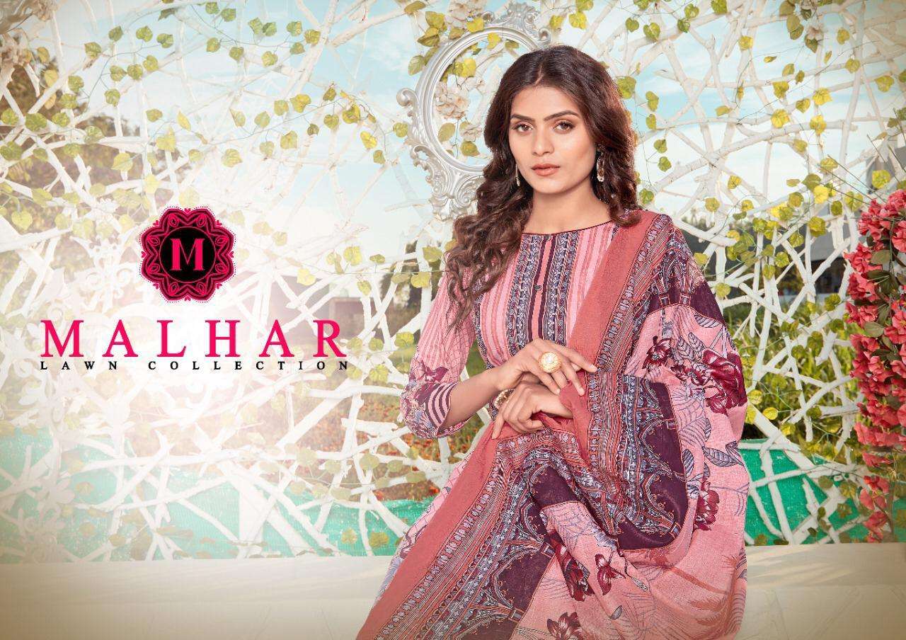 Malhar Lawn Series 1001-1010 Printed Daily Wear Dress Supplier