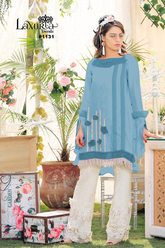 Laxuria Trendz 1131 Designer Faux Georgette Tunic