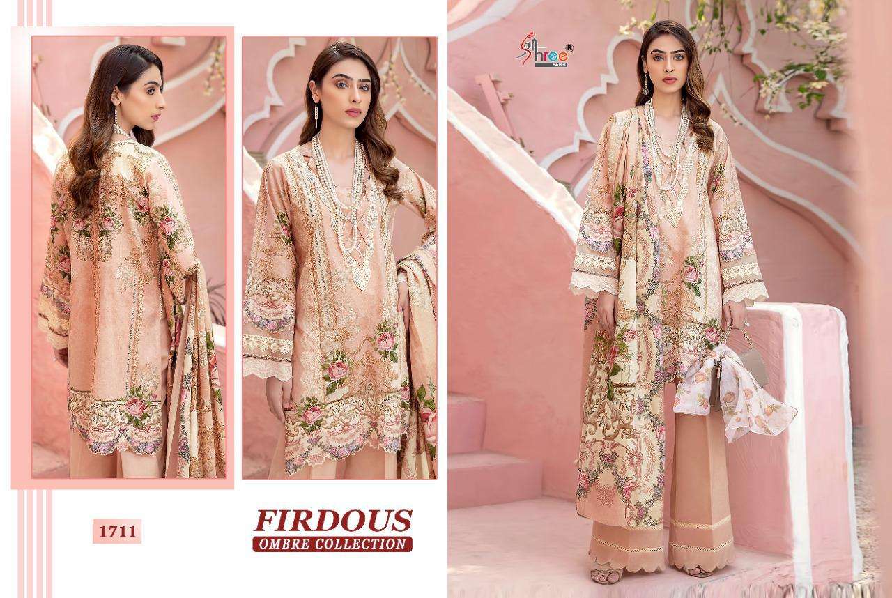 Shree Fabs Firdous Ombre Cotton Pakistani Fancy Suits