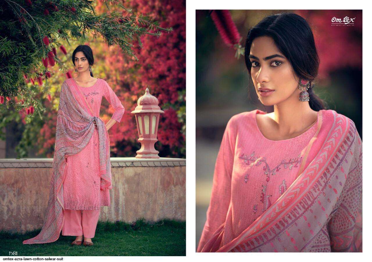 Azra By Omtex Lawn Cotton Summer Special Fancy Suits