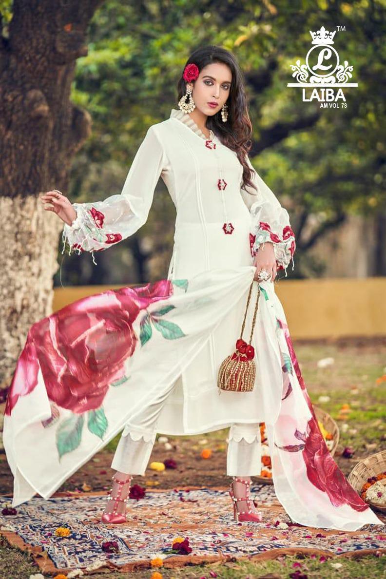 Laiba Am Vol-73 Designer Pure Georgette Tunic