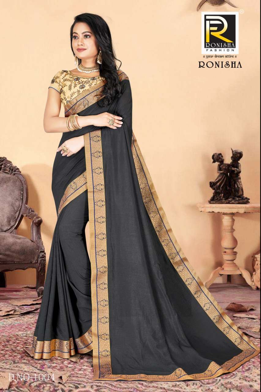 Ranjna Saree Classy Series 1001-1008 Festive Wear Border Blouse Saree