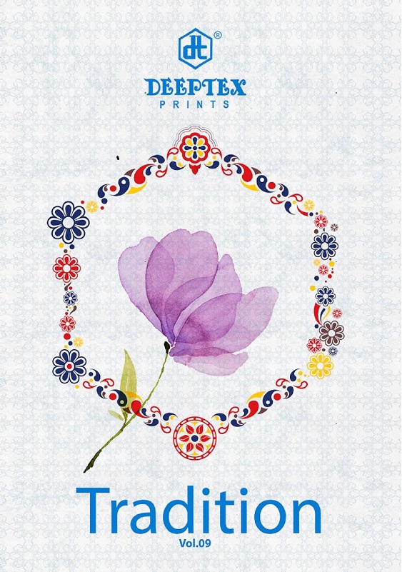 Deeptex Tradition Vol-9 Series 9001-9010 Pure Cotton Suit