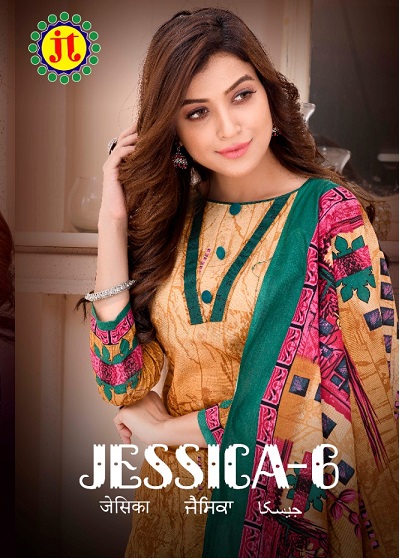 Jt Jessica Vol 6 Printed Pure Cotton Suit