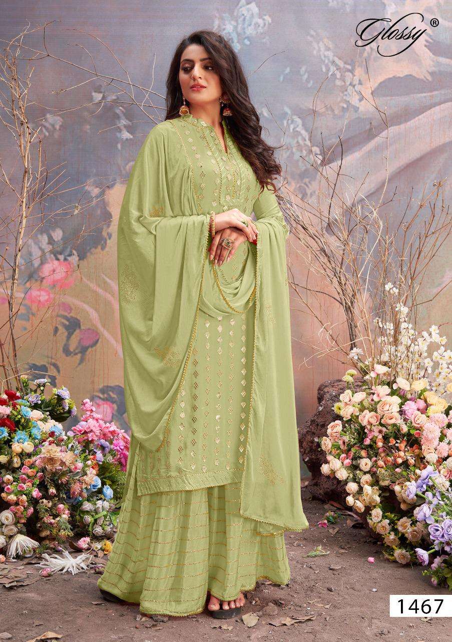 Glossy Nazia 1467 Viscose Chinon Designer Salwar Kameez