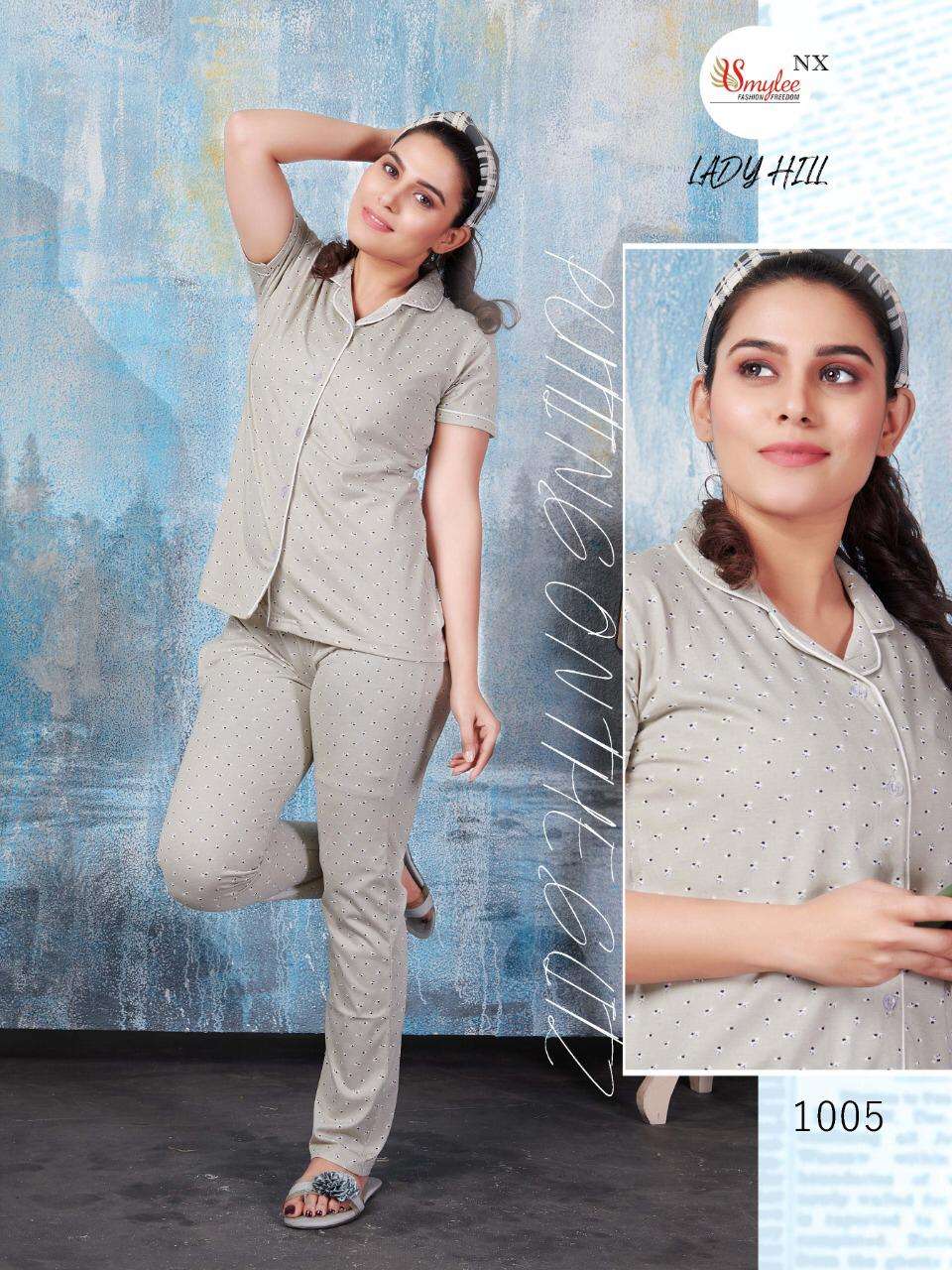 Rung Lady Hill Series 1001-1006 Latest Night Suit Collection