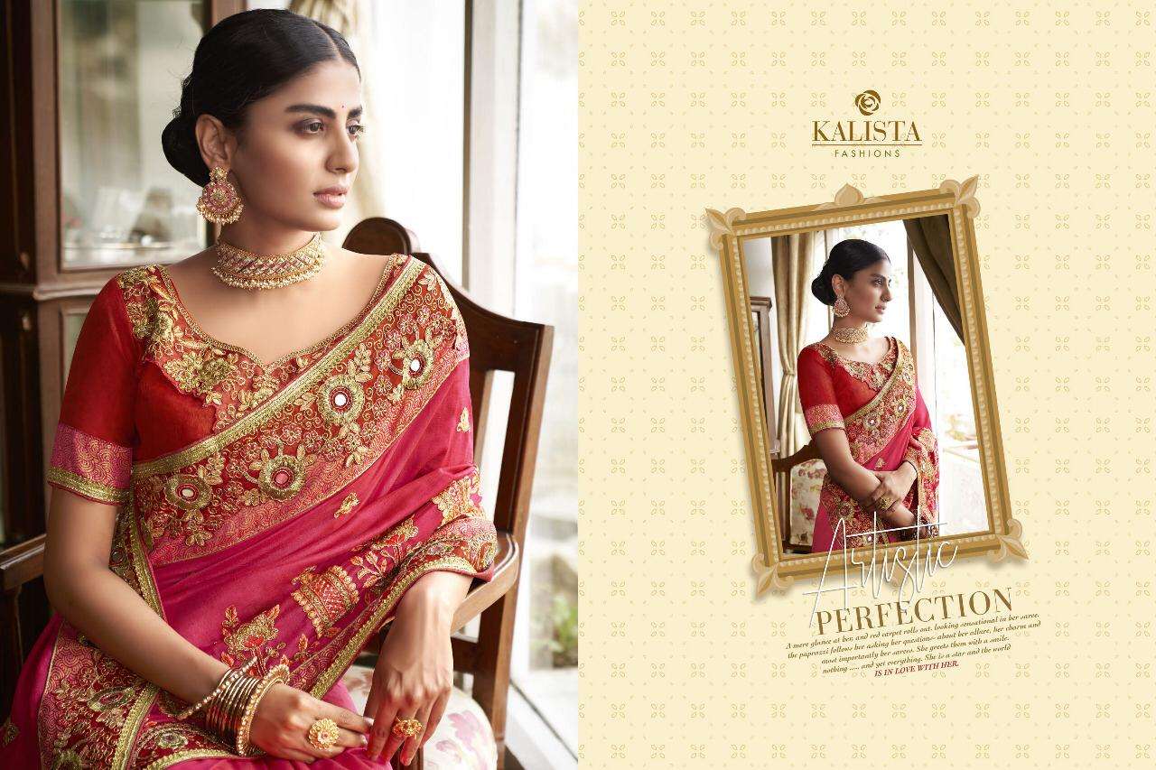Kalista Sana Gold Edition Series 34305-34312 Embroidery Sarees