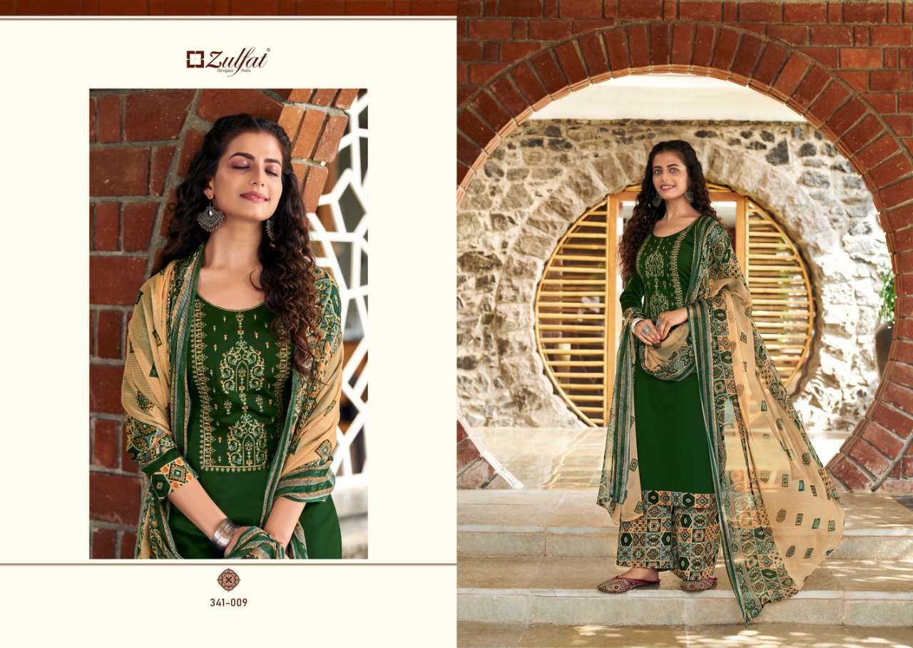 Zulfat Mohini Series 341001-341010 Jam Cotton Salwar Suits