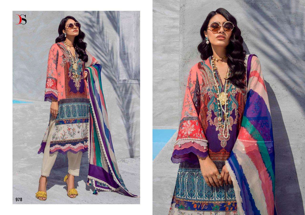 Deepsy Sana Safiaz Muzlin Vol-3 Series 951-958 Cotton Pakistani Suit