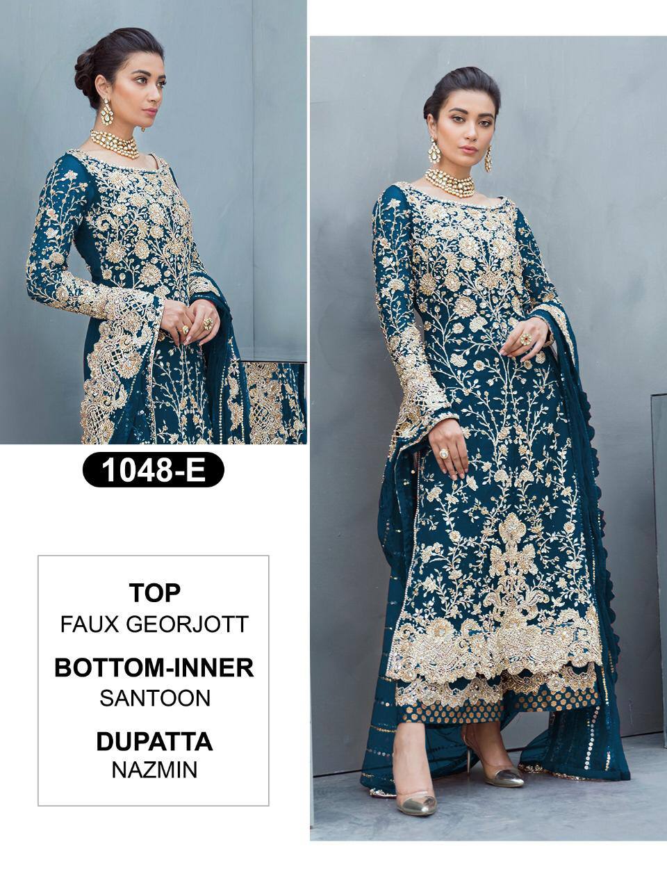 1048kf Designer Faux Georgette Pakistani Suit