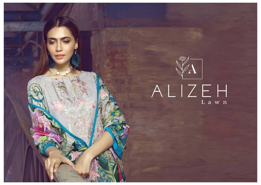 Alizeh Lawn Series 01-10 Pure Lawn Pakistani Printed Suit