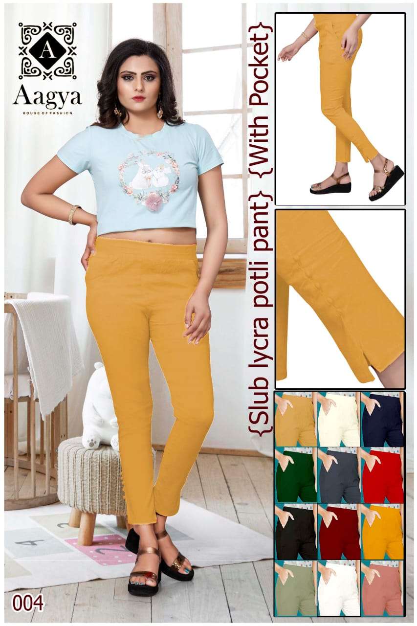 Indira Cotton Stretch Pants ladies Collection Wholesale Price