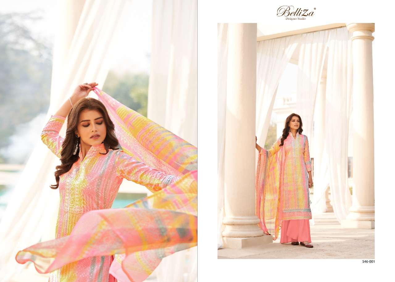 Belliza Vogue Series 546001-546010 Cotton Digital Printed Dress Materials