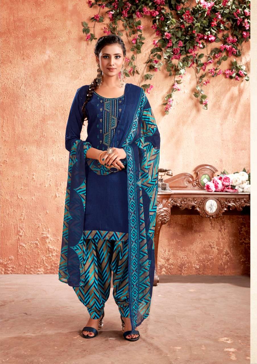 Anita Silk Mehar Series 1001-1008 Jam Cotton Dress Materials