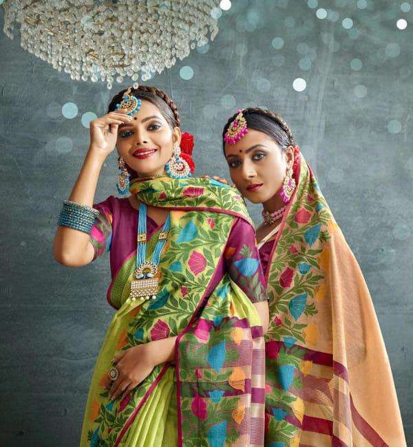 Shakunt Srikunj Series 11201-11206 Cotton Weaving Silk Sarees