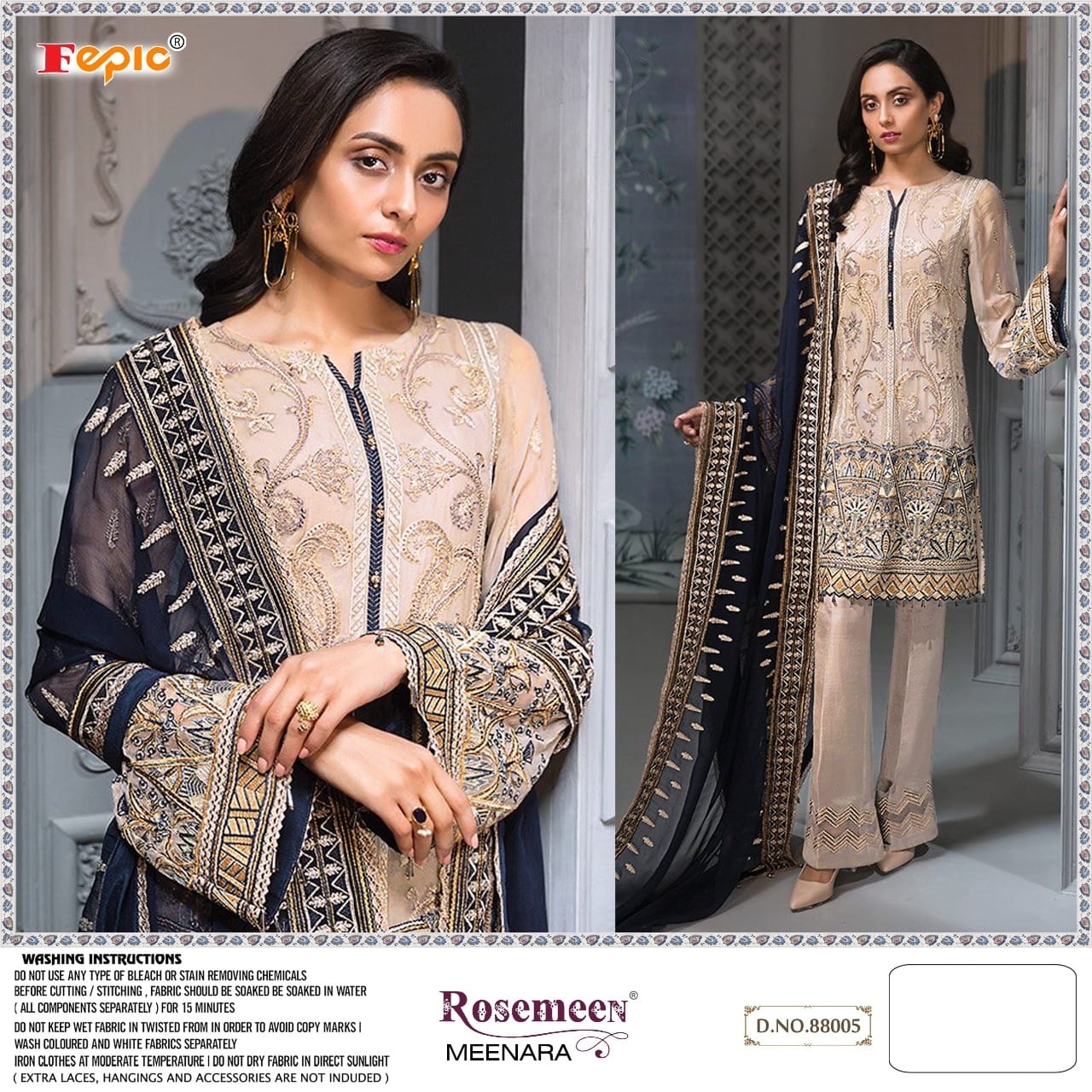 Fepic Rosemeen Meenara 88005 Designer Georgette Suit