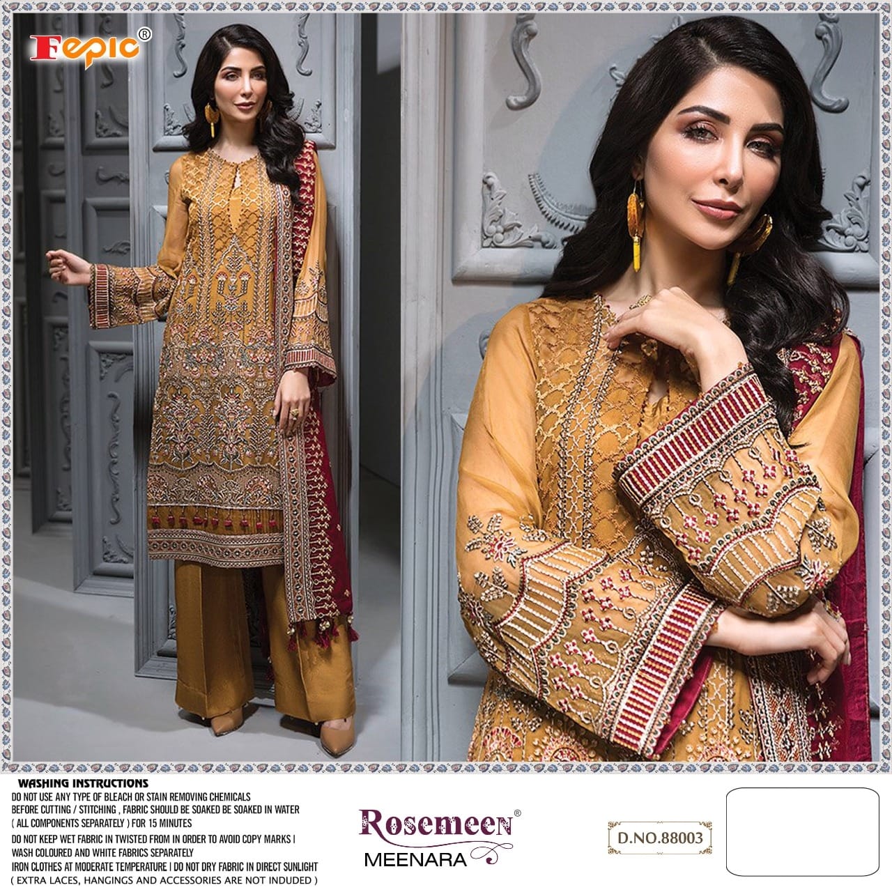 Fepic Rosemeen Meenara 88003 Designer Georgette Suit