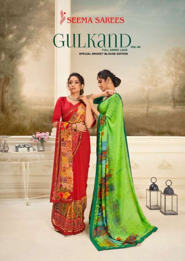 Gulkand Vol 9 By Seema Renial Printed Casual Sarees