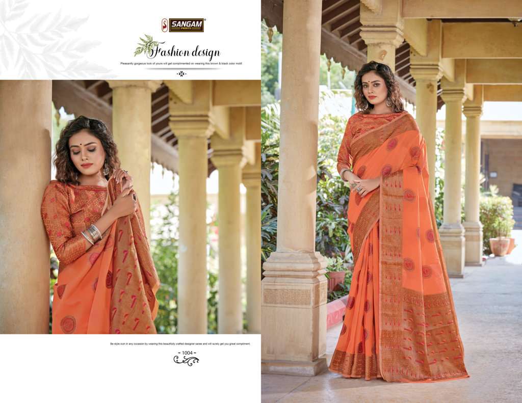 Bt-20 Designer Cotton Handloom Saree