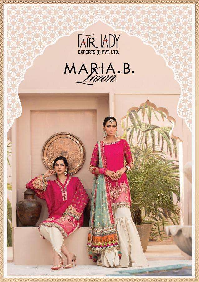 Fairlady Maria B Lawn Series 13001-13007 Cotton Pakistani Salwar Kameez
