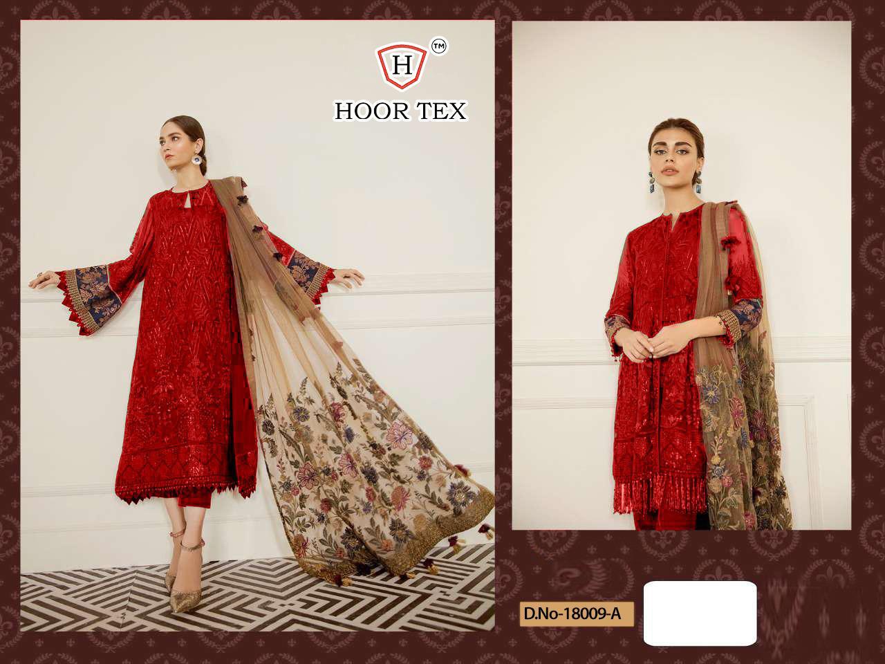 Hoor Tex Nafiza Colour Gold Vol-5 18009 Designer Faux Georgette Suit