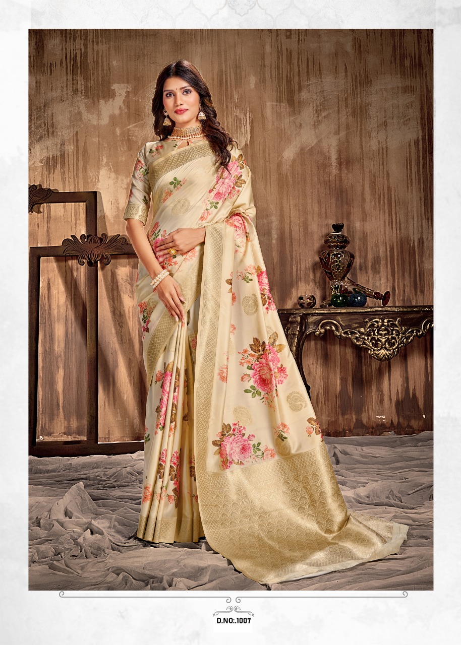 Pooja Silk Designer Digital Print With Soft Silk Saree