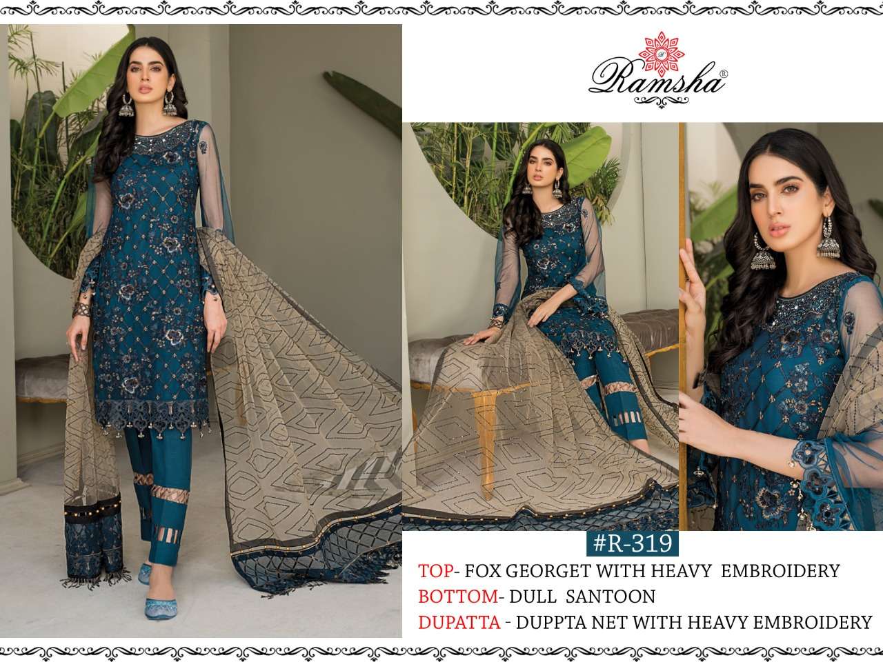 Ramsha Vol 14 Series 319-322 Georgette Pakistani Suits