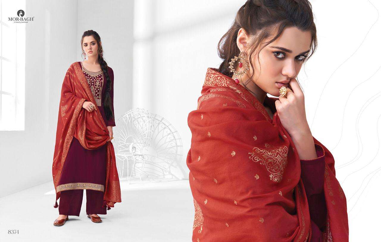 Mor Bagh Sangeet Series 8370-8375 Premium Silk Suits