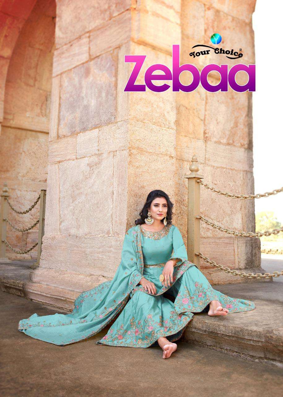 Your Choice Zeeba Series 3731-3734 Jam Silk Garara Suits