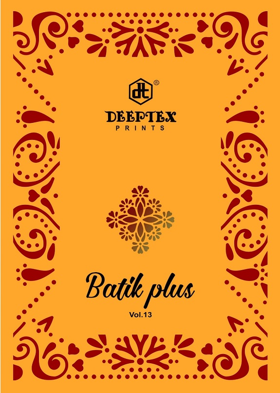 Deeptex Batik Plus Vol-13 Series 1301-1310 Pure Cotton Batik Prints Suit