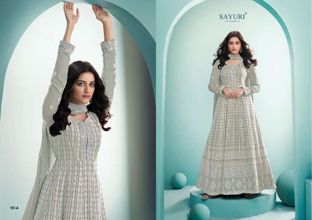 Sayuri Breeze Color Plus Series 101 Georgette Anarkali Suits