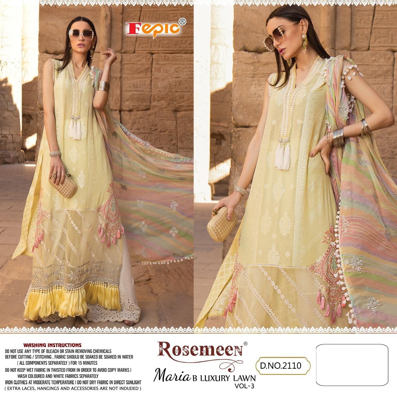 Fepic Rosemeen 2110 Designer Cotton Suit