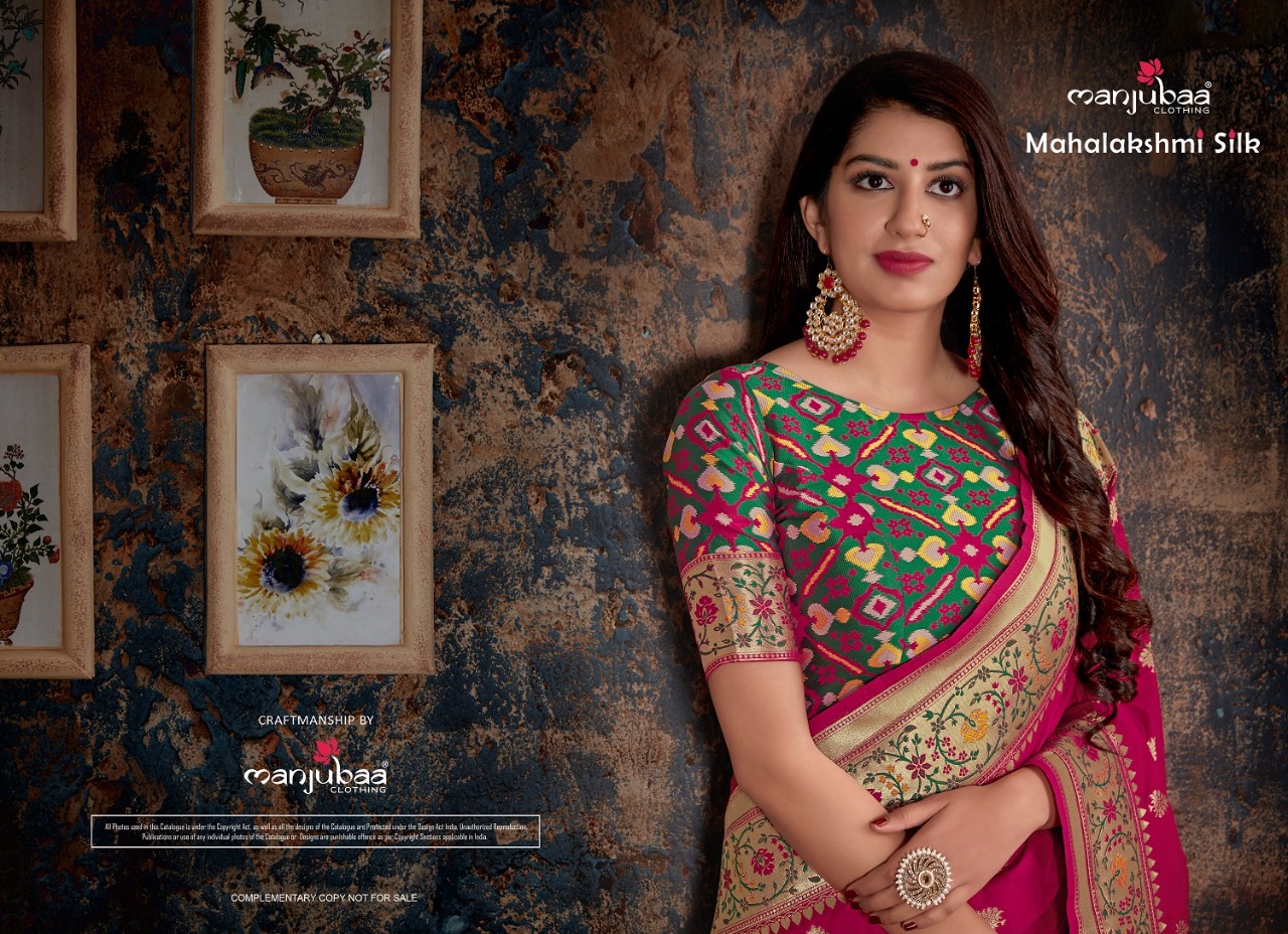 Manjubaa Clothing Mahalakshmi Silk Designer Saree