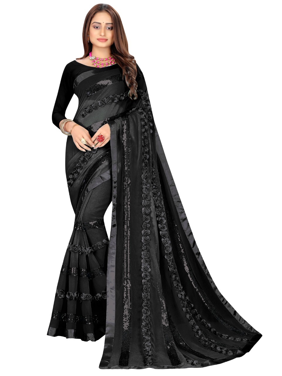 Bt-08 Designer Georgette Saree