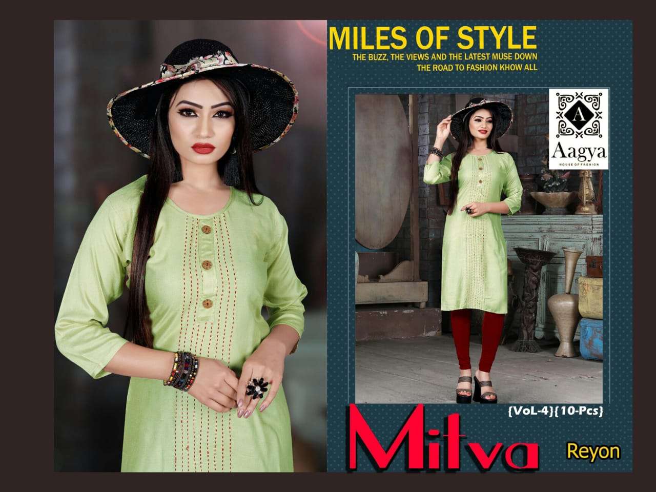 Mitva Vol.4 By Aagya Heavy Rayon Catalog Collection