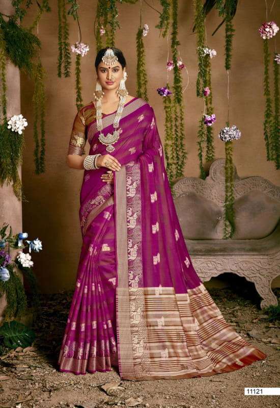 Shakunt Samitha Vol-2 Series 11121-11128 Chanderi Cotton Saree