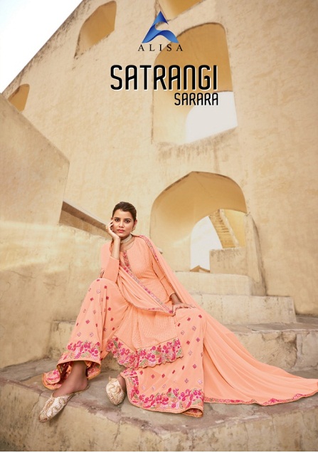 Alisa Satrangi Sarara Series 6701-6704 Faux Georgette Suit
