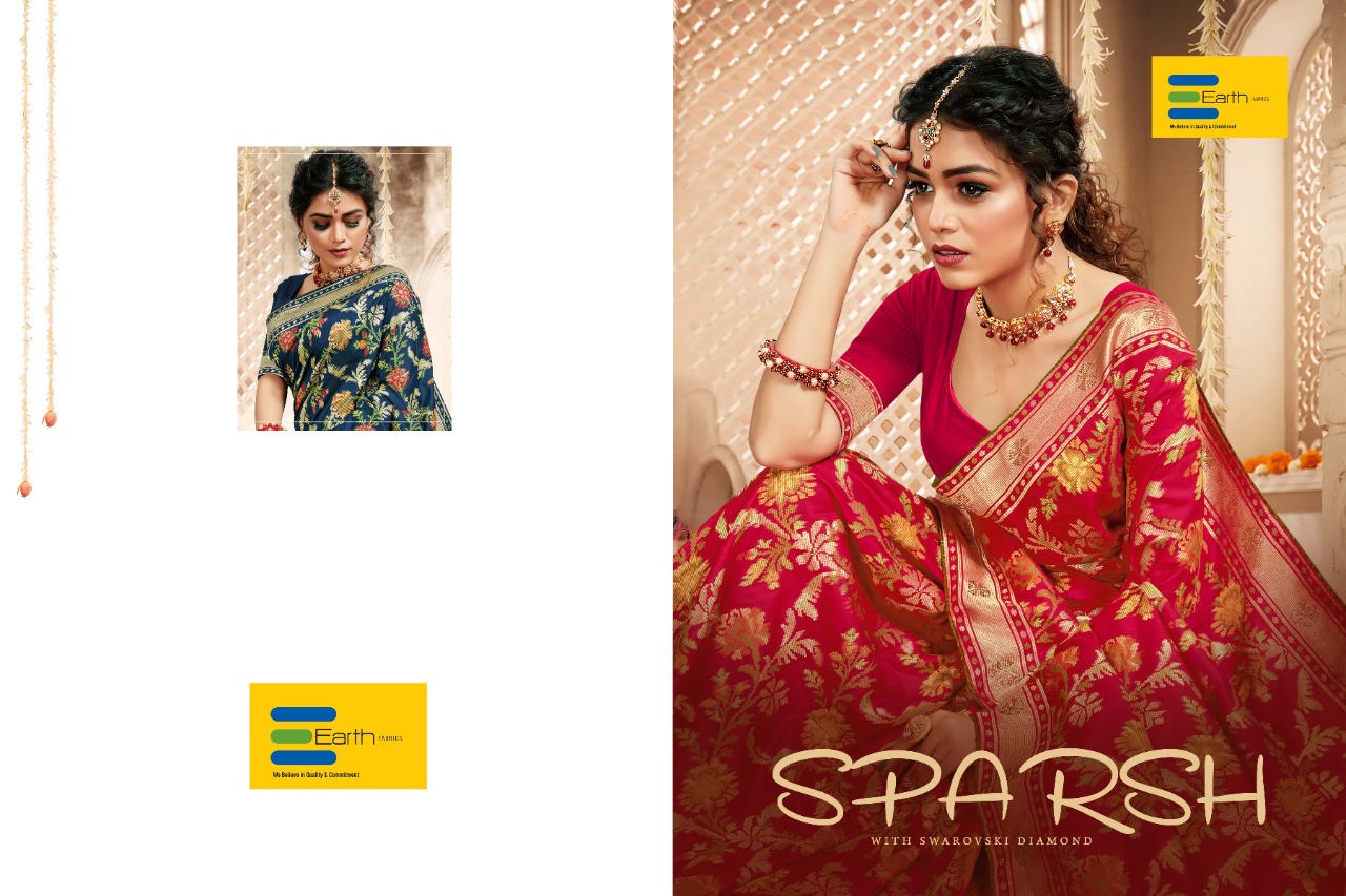 Earth Fabrics Sparsh Designer Heavy Silk Saree