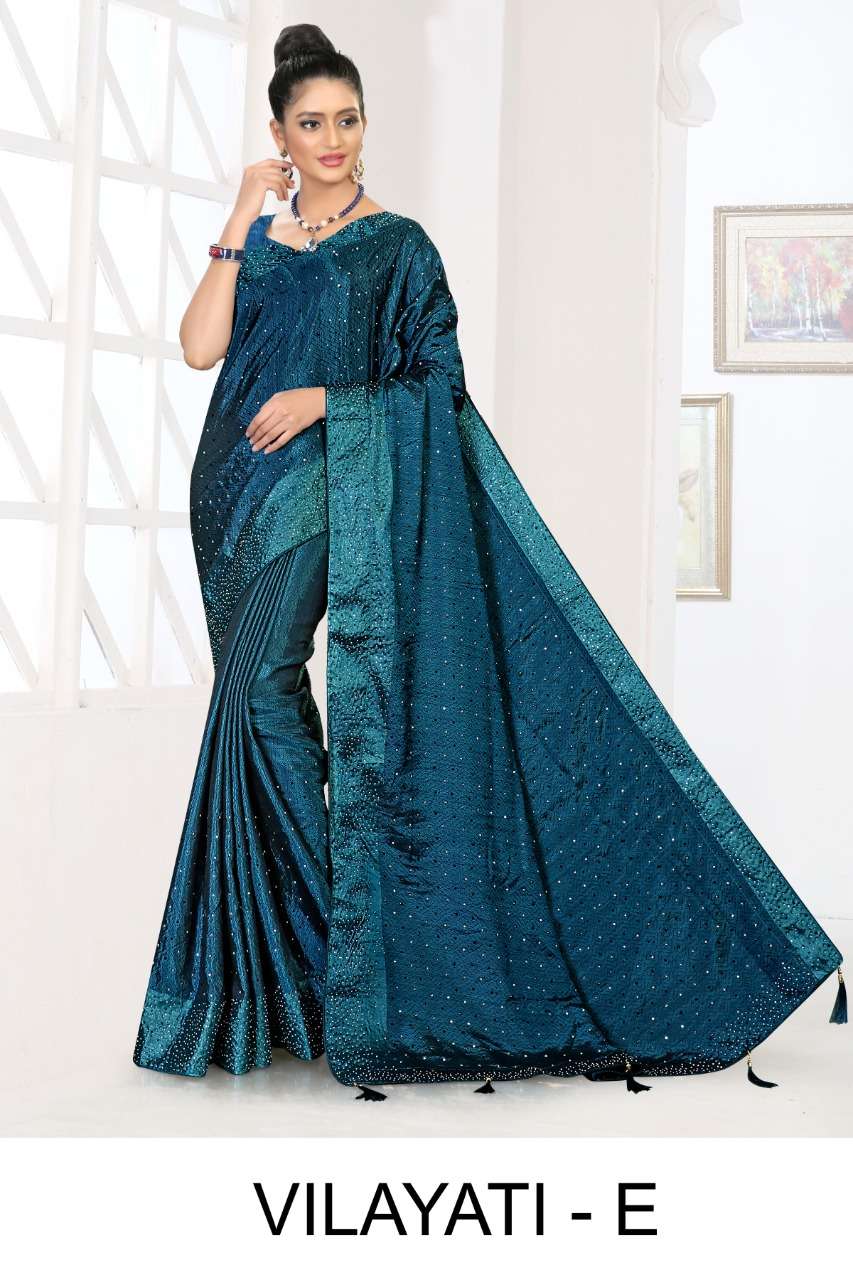 Ranjna Saree Vilayati Heavy Siroski Diamond Work Saree