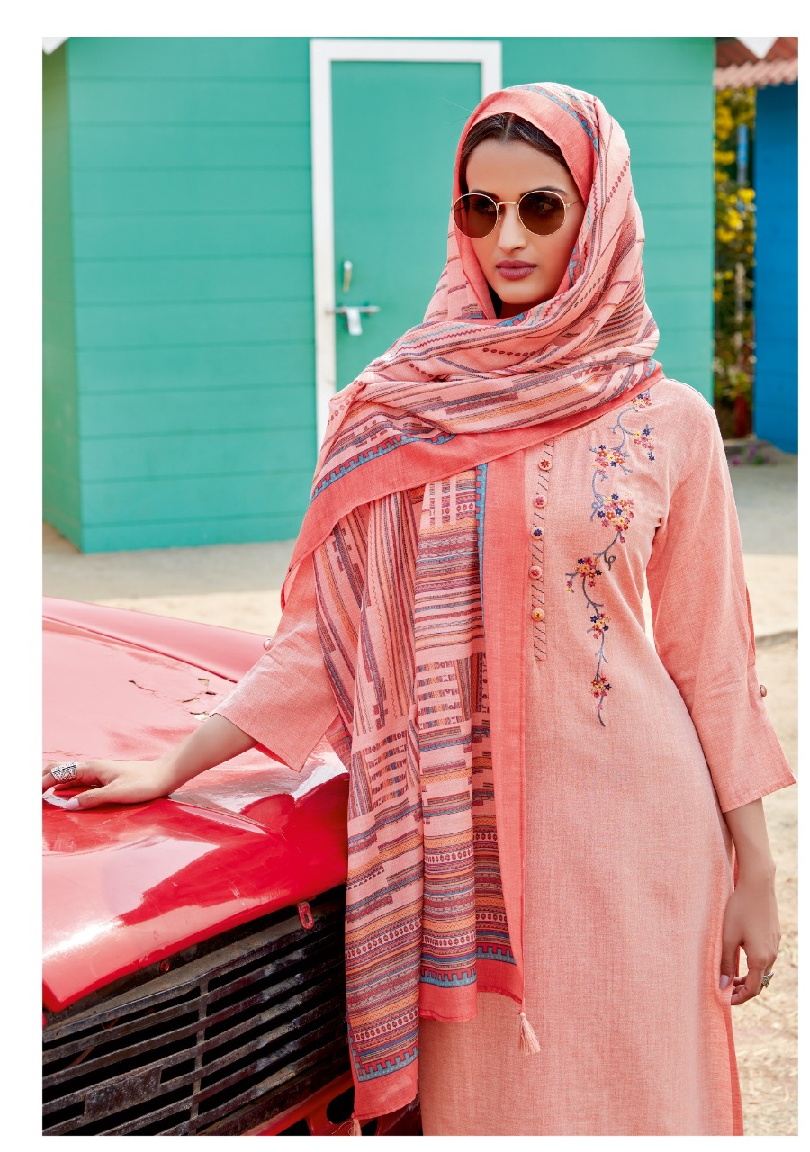 Pink Mirror Dream Viscose Silk With Embroidery And Handwork Suit