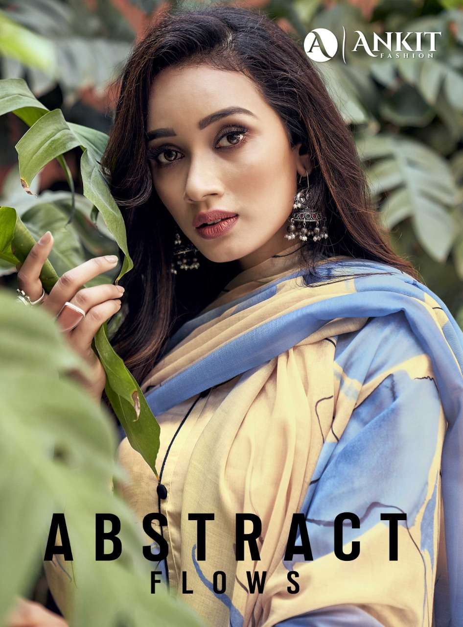 Ankit Fashion Present Abstract Flows Cotton Satin Designer Suits