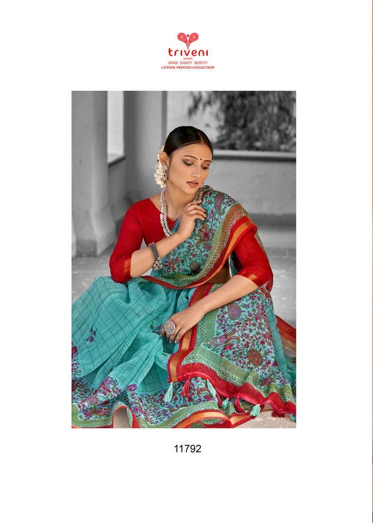 Triveni Sarees Wholesaler In Surat Market Globle Vol 2 Linen Saris