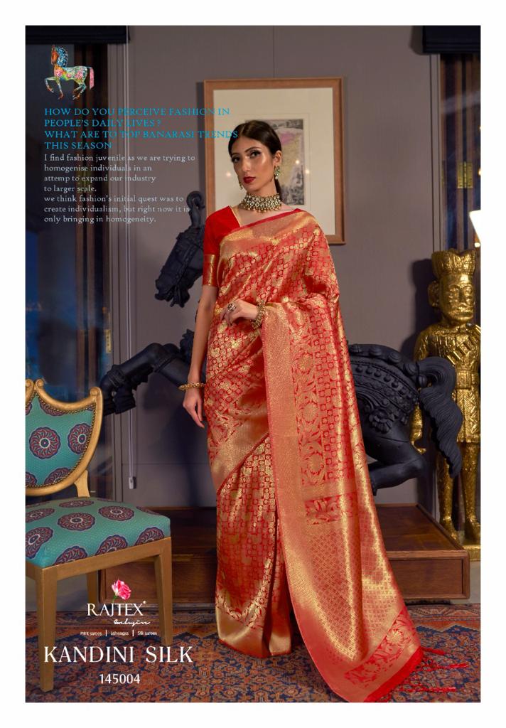 Rajtex Kandini Silk Designer Soft Weaving Silk Saree