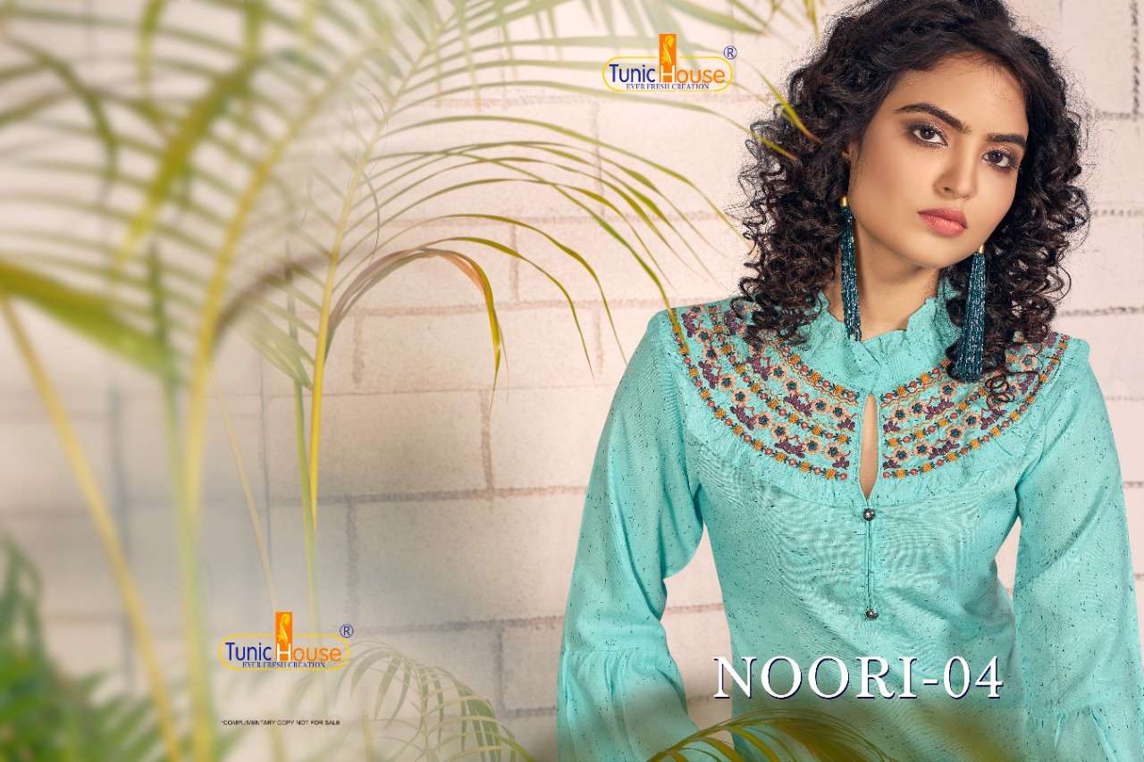 Tunic House Noori Vol-4 Series 2130-2133 Rayon Short Top Kurti