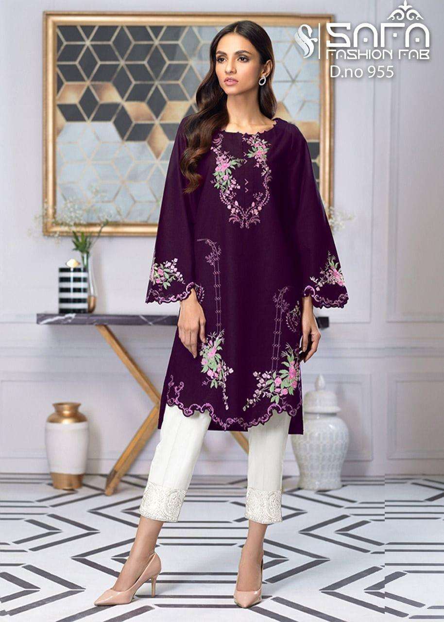 Safa Sf 955 Georgette Kurti With Bottom Wholesaler