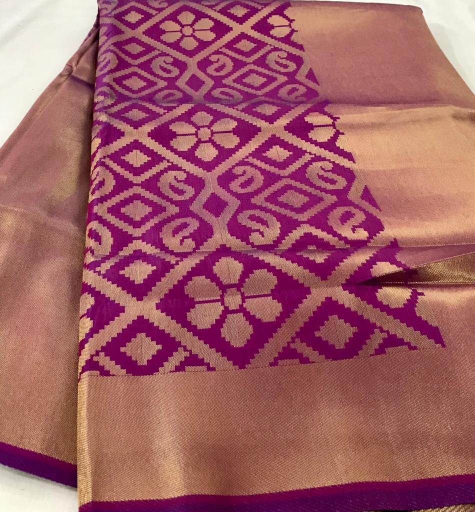 Kanchivaram Silk Designer Pure Soft Silk Weaving Saree