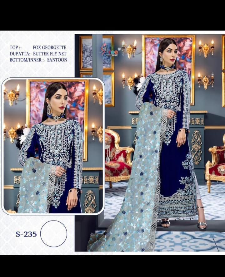 Shree Fabs S-235 Designer Faux Georgette Suit