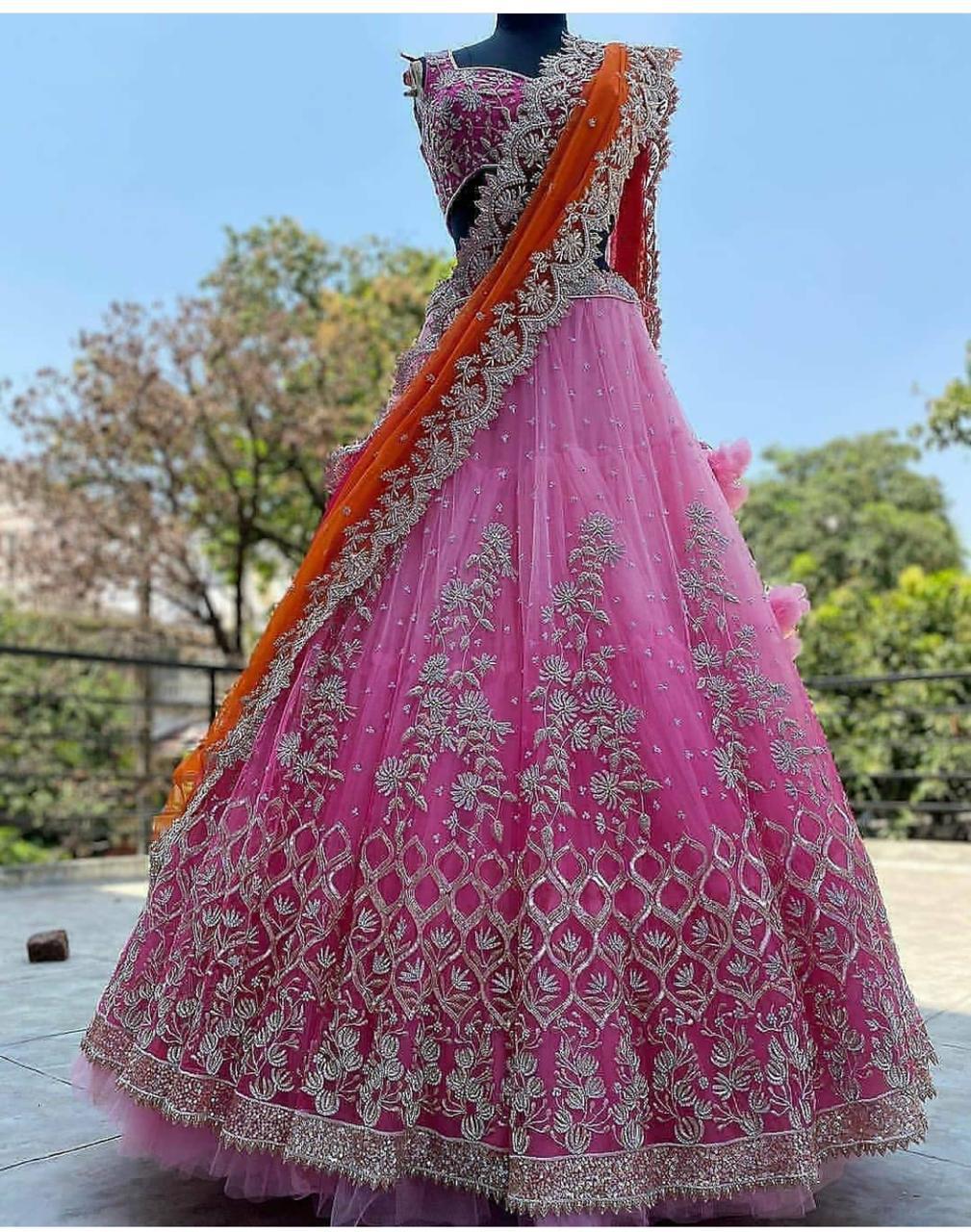 Bt-13 Designer Heavy Soft Net Lehenga