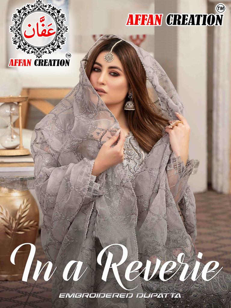 Affan Creation In A Reverie Designer Faux Blooming Georgette Suit